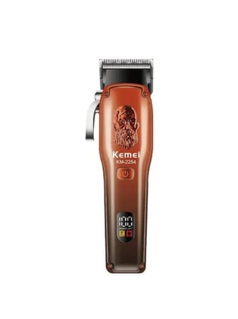 ماكينة حلاقة الشعر القابلة لإعادة الشحن من كيمي KM-2254 - أحمر غامق