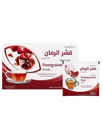 مشروب قشر الرمان الطبيعي من زهرة فيولا - 24 كيس × 3 جرام