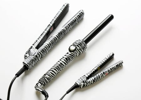 مجموعة تمليس وتلفيف الشعر 3 في 1 من جوسي ايبر - مقاس 19 | وايت زيبرا