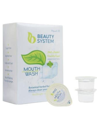 غسول فم بالكبسولات المتطورة بنكهة النعناع من بيوتي سيستم , 13 مل × 20