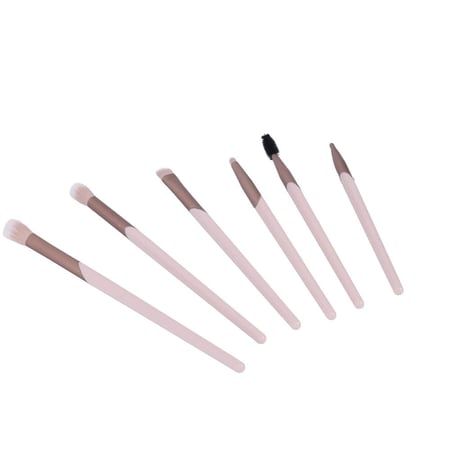 مجموعة فرش مكياج العيون من بيوتي سيستم - 6 قطع | لون عشوائي