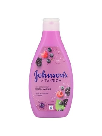 سائل للاستحمام فيتا رتش مع خلاصة التوت من جونسون - 400 مل