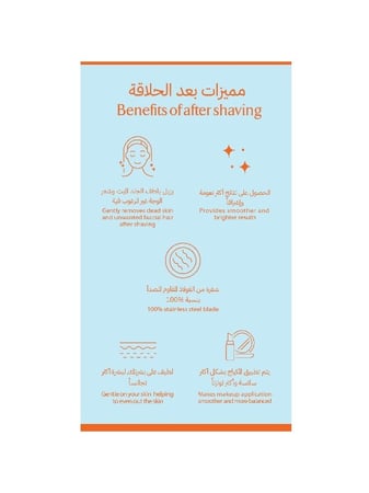 شفرات إزالة الشعر للوجه من ستيكس سكين هيرو – 3 قطع
