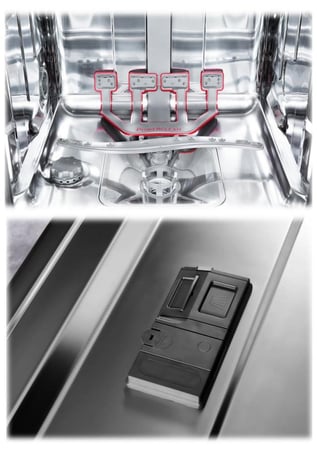 غسالة صحون Whirlpool استانلس ستيل 14 طقم، 3 رفوف، 10 برامج