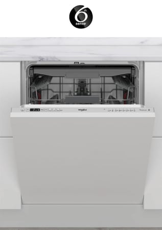 غسالة صحون Whirlpool بلت إن 14 طقم 3 رفوف 8 برامج فضي للمطبخ