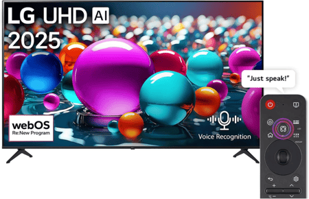 تلفزيون ذكي 75 بوصة uhd 4k معالج alpha8 hdr10 ريموت سحري بدون إطار