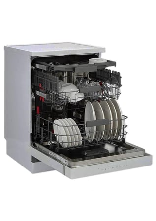 غسالة صحون Whirlpool استانلس ستيل 14 طقم، 3 رفوف، 10 برامج