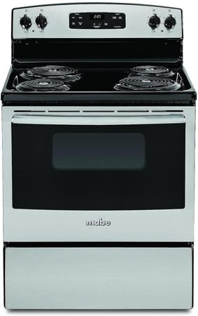 فرن كهربائي Mabe 4 عيون ستانلس ستيل بشاشة رقمية للمطبخ المنزلي