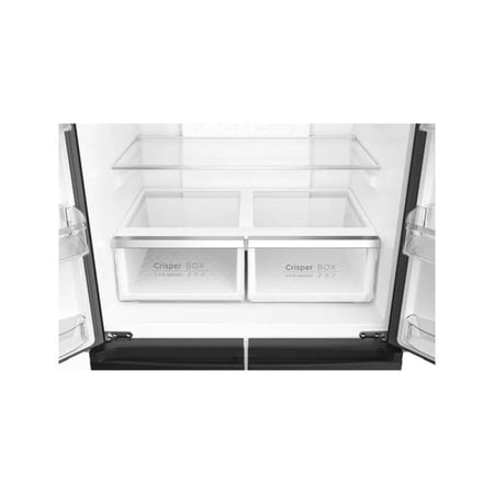 ثلاجة دولابية General Supreme 4 أبواب 15 قدم أسود بنظام الانفيرتر