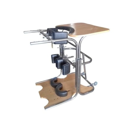 إطار وقوف sf022 قابل للتعديل مع طاولة ومقعد ومسند قدم للبالغين