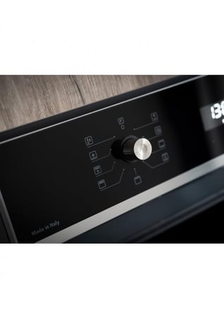 فرن بلت-إن جليم Glemgas كهربائي 59.7 سم أسود بشاشة رقمية و9 وظائف للمطبخ