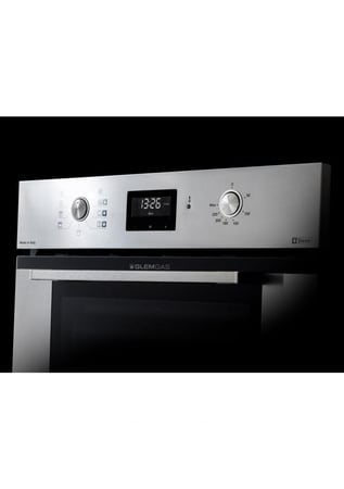 فرن بلت-إن Glemgas كهربائي 59.7 سم ستانلس ستيل 9 وظائف بخار للمطبخ