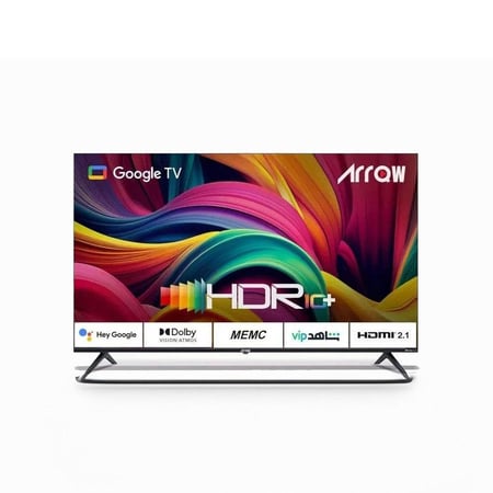 تلفزيون LED 75 بوصة Arrow 4K UHD HDR10+ Dolby Vision مع Google TV للعائلة