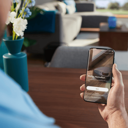 مكنسة روبوت Philips HomeRun 3000 مكنسة مائية وممسحة ذكية للمنزل