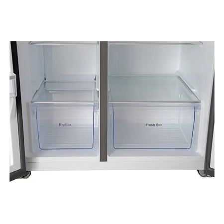 ثلاجة بابين دولابي General Supreme سعة 21.23 قدم استيل إنفيرتر للعائلات