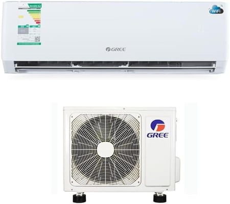 مكيف اسبليت جداري GREE 32200 وحدة بارد مع WiFi للمساحات الكبيرة