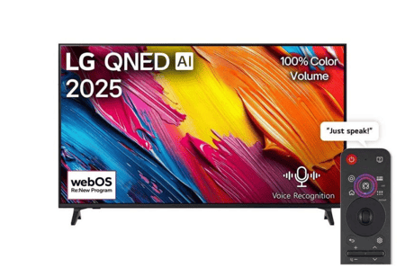 تلفزيون ذكي lg qned ai 65 بوصة بدقة qned وwebos مع التعرف الصوتي للمنزل