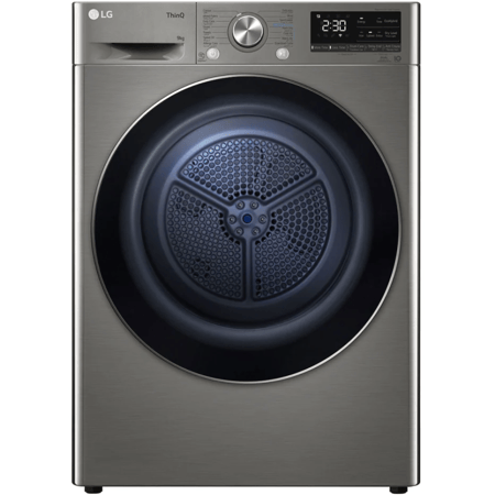 مجفف ملابس lg thinq 9kg بمضخة حرارية ومكثف مع مستشعر ذكي