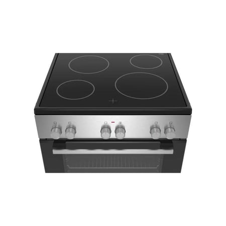 فرن كهرباء بوش 4 عيون سيراميك 60 سم استيل مع مروحة HKL060070M