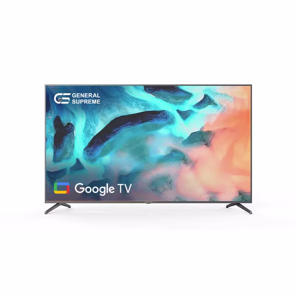 تلفزيون جنرال سوبريم 75 بوصة 4kuhd سمارت google tv لغرفة المعيشة