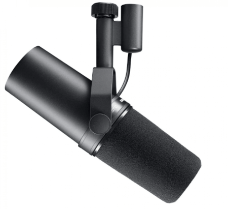 ميكروفون ستوديو shure sm7b ديناميكي أسود بواقي رياح وستاند للبث والتسجيل