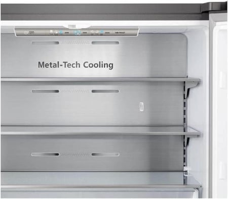 ثلاجة باربعة ابواب Hisense سعة 583 لتر No Frost بتبريد Metal-Tech للعائلة