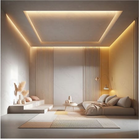 شريط ليد سيوبي لاصق 5 متر 24 فولت صورة واقعية للمنتج متركب بشكل جذاب