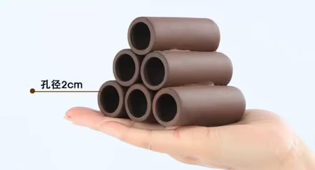 مخبأ أسماك وشرمب - ️ Ceramic Shrimp & Fish Hideout – 6 Holes