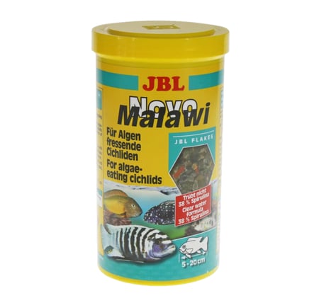 JBL NovoMalawi – غذاء رقائق رئيسي غني بالطحالب لأسماك سيكليد بحيرتي مالاوي وتنجانيقا