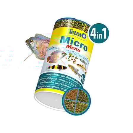 Tetra Micro Menu 4 in 1 - طعام متكامل للأسماك الصغيرة