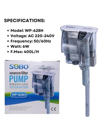SOBO WP-628H Slim Hanging Filter - فلتر شلال من سوبو