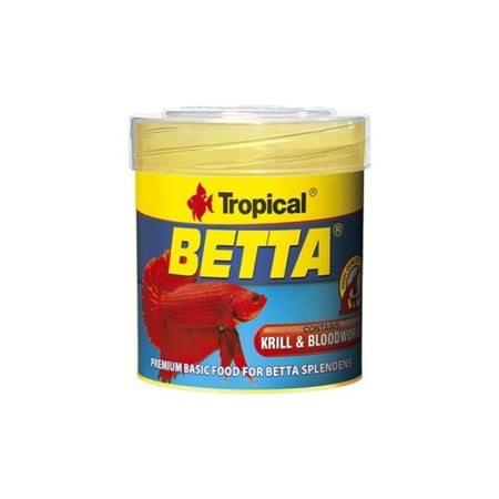 Tropical Betta Flakes – فليكس مغذي ومكثّف لألوان أسماك البيتا