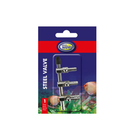 Aqua Nova – صمام توزيع هواء ثلاثي (3‑Way Steel Valve)