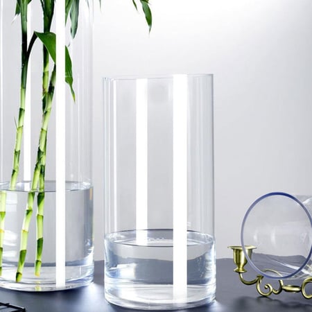 حوض زجاجي أسطواني للأسماك والتيراريوم  Glass Cylinder Tank for Fish & Terrarium