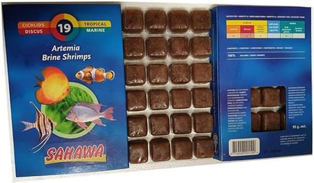 براين شرمب المجمد مع الثوم - Artemia Brine Shrimps with Garlic - Frozen Fish Food (95g)