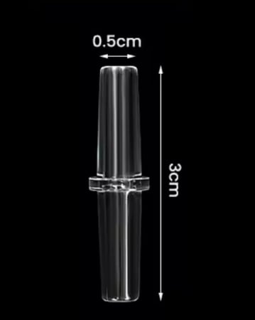 وصلة هواء مستقيمة (Straight Air Connector) - بلاستيك شفاف