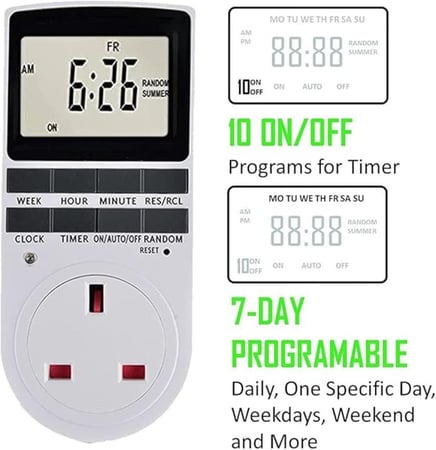 MIKUER Digital Outlet Timer – مؤقت منفذ رقمي من ميكوير