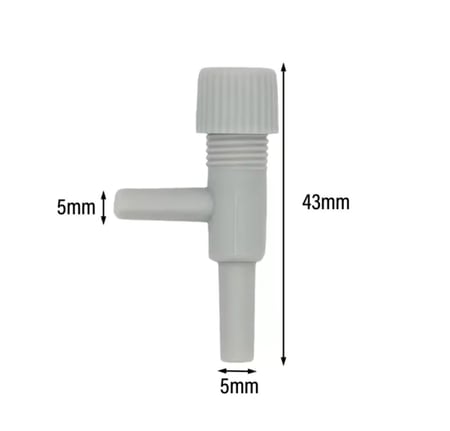 صمام تحكم بالهواء (Air Control Valve) - بلاستيك رماد