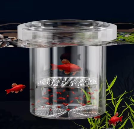 صندوق عزل أو حضانة دائري عائم / Floating Circular Isolation Breeder Box