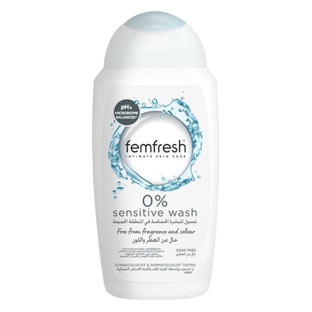 فيم فريش غسول يومي لطيف للمنطقة الحميمة للبشرة الحساسة 0% عطور – 250 مل