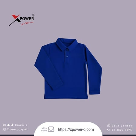 تيشيرت ازرق نيلي كم كامل