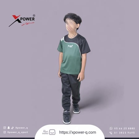 طقم رياضي اخضر و اسود