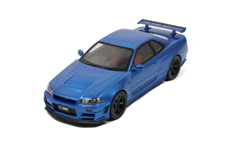 Otto 1/12 Scale Resin Model - 2005 Nissan Skyline NISMO GT-R R34 Z-Tune, Blue - G082