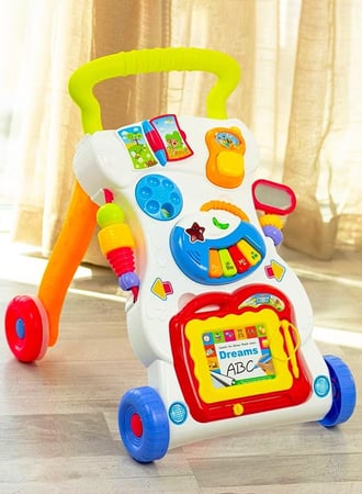 Multi-Functional Multicolored Writing, Drawing, Music Walker Assorted 6+ Months