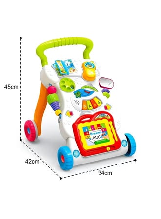 Multi-Functional Multicolored Writing, Drawing, Music Walker Assorted 6+ Months