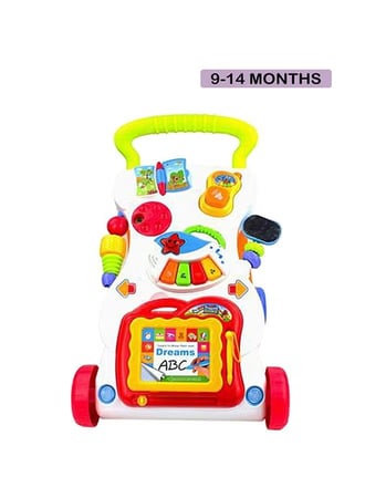 Multi-Functional Multicolored Writing, Drawing, Music Walker Assorted 6+ Months
