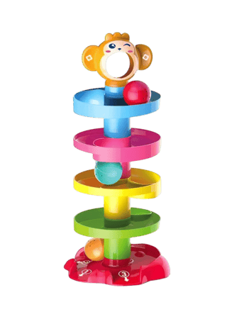 Roll Ball Multicolored Durable And Sturdy For Long Term Use Kids Toy 18x18x41cm