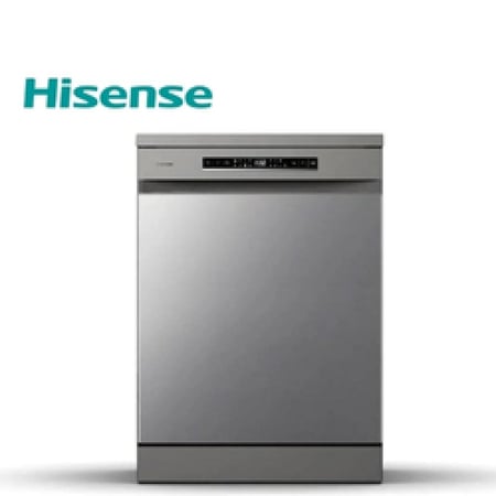 غسالة صحون Hisense 16 مكان — 8 برامج مع تنشيف إضافي ستيل HS643E90XSA