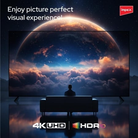 تلفزيون سمارت IMPEX 60 بوصة QLED 4K UHD بنظام webOS – بدون إطار – موديل FIESTA60Q