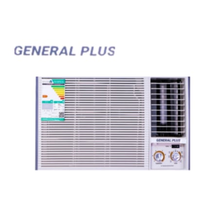مكيف شباك 18 ألف وحدة بارد (1.5 طن) – تبريد قوي للأجواء الحارة مع تحكم سهل من GENERAL PLUS